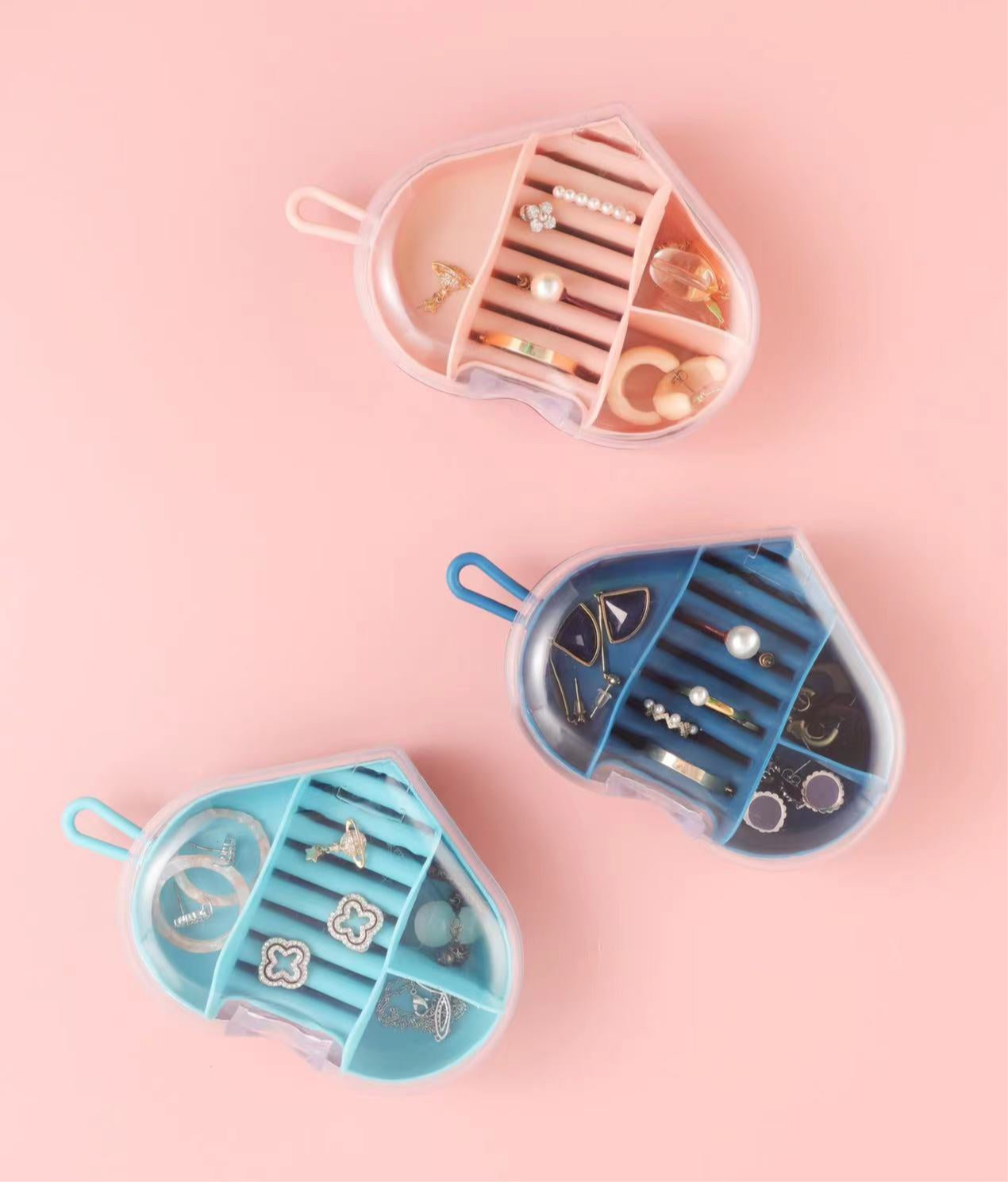 Creative Heart Shape Jewelry Box, Cute Mini Jewelry Organizer, Small Jewelry Case For Travel, Mini Jewelry Case For Earrings and Rings Creative Heart Shape Jewelry Box, Cute Mini Jewelry Organizer, Small Jewelry Case For Travel, Mini Jewelry Case For Earrings and Rings